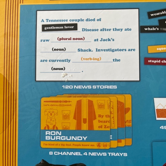 ANCHORMAN THE LEGEND OF RON BURGUNDY  THE BOARD GAME BRAND NEW SEALED - Picture 4 of 8